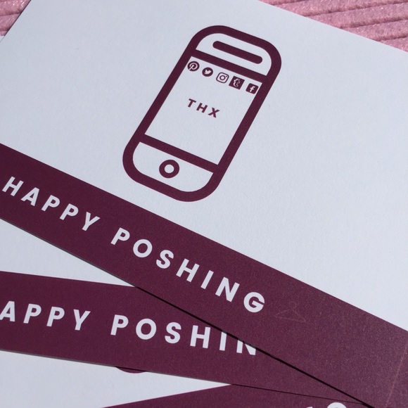 Last Pack! Thank You Cards “Happy Poshing” - Picture 5 of 5